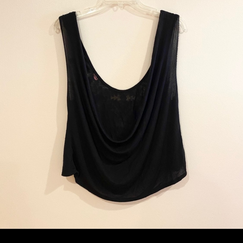 Deep Low Cut Tank Aztec Tribal Cowl Back - Picture 3 of 4